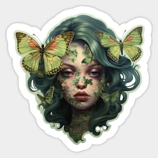 Odd Ivy covered girl Sticker